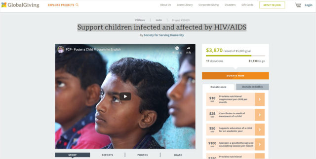 Support children infected and affected by HIV/AIDS
