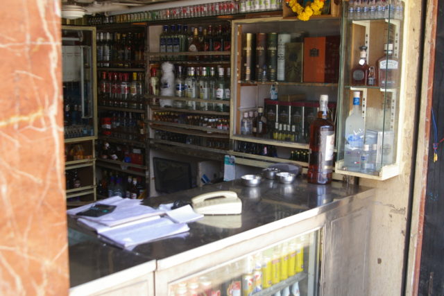 インドムンバイの酒屋