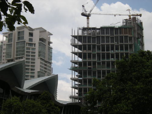 クアラルンプールで建設中の高層ビル